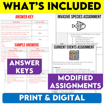 Grade 7 Geography Modified Bundle