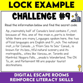 Canada Digital Escape Room - Team Building Activities