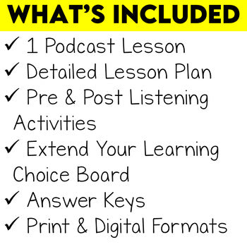 Podcast Listening Comprehension Lesson - Personalized Notes