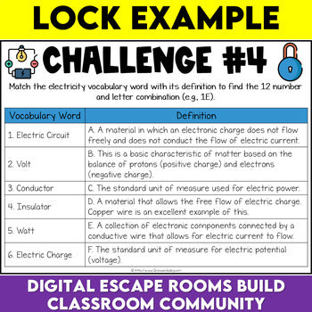 Electricity Digital Escape Room