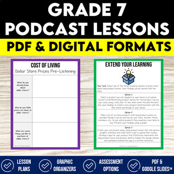 Podcast Listening Comprehension Lesson Bundle