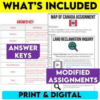 Grade 8 Geography Strand A Modified Ontario Curriculum