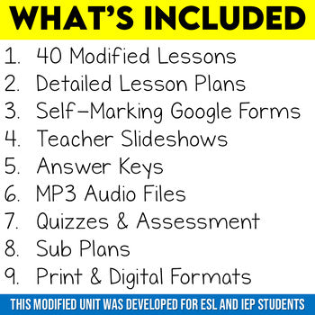 Grade 8 Geography Modified Bundle Ontario Curriculum