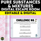 Pure Substances and Mixtures Digital Escape Room Grade 7 Science Ontario