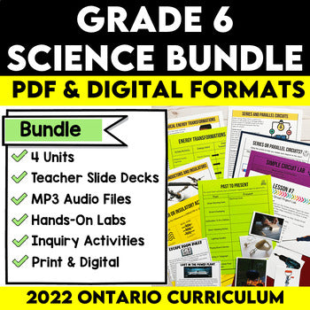 Grade 6 Science Bundle Ontario Curriculum