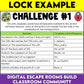 Cells Digital Escape Room Grade 8 Science Ontario