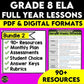 Full Year Middle School English Language Arts Lesson Bundle 2