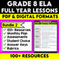 Full Year Middle School English Language Arts Lesson Bundle 2