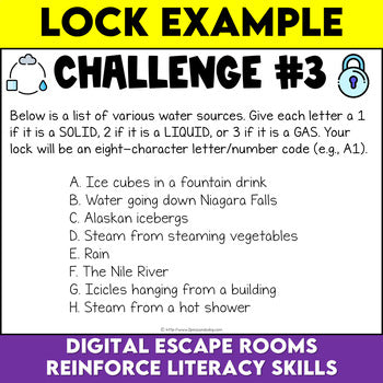 Water Systems Digital Escape Room Grade 8 Science Ontario
