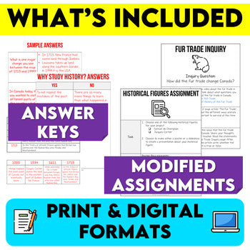 Grade 7 History Strand A Modified Ontario Curriculum