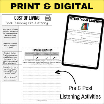 Podcast Listening Comprehension Lesson - Book Publishing