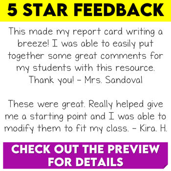 Ontario Report Card Comments Grade 8 Geography Editable