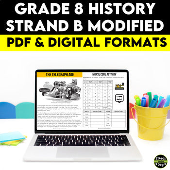 Grade 8 History Strand B Modified Ontario Curriculum