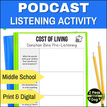 Podcast Listening Comprehension Lesson - Donation Bins