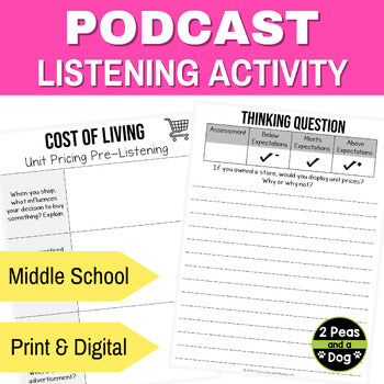 Podcast Listening Comprehension Lesson - Unit Pricing