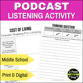 Podcast Listening Comprehension Lesson - Impulse Shopping