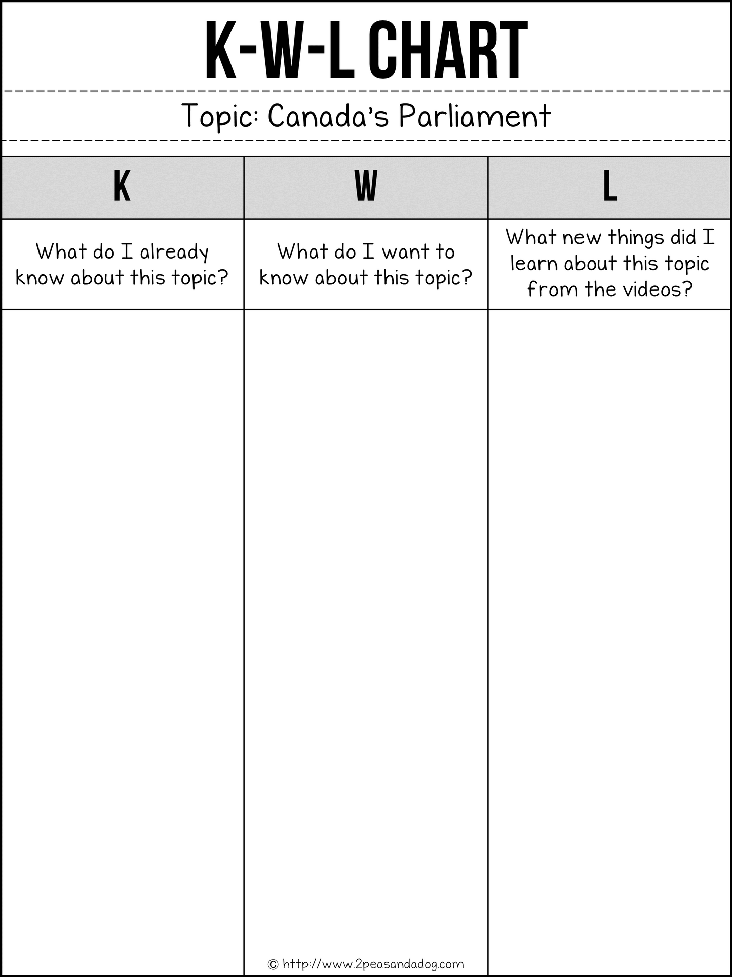 Canadian History Sub Plans - Parliament Hill