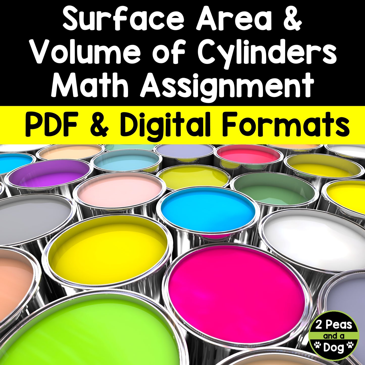 Cylinders Surface Area and Volume Project