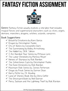 Fantasy Fiction Book Report