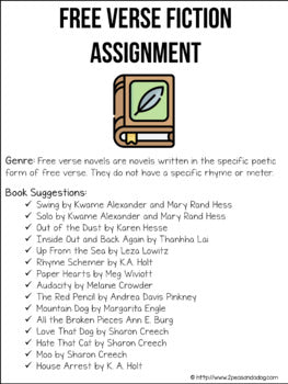 Free Verse Book Report