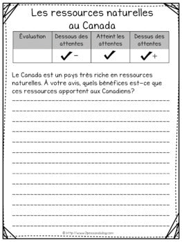 Grade 7 Geography Units Ontario Curriculum French Edition Bundle