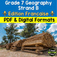 Grade 7 Geography Natural Resources Around the World Use FRENCH