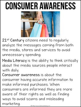 Media Literacy: Consumer Awareness Lesson - Bottled Water