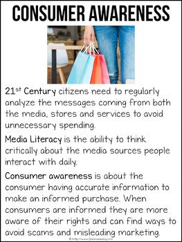Media Literacy Consumer Awareness Lesson - Breakfast Sandwiches