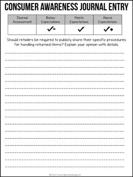 Media Literacy: Consumer Awareness Lesson - Product Returns
