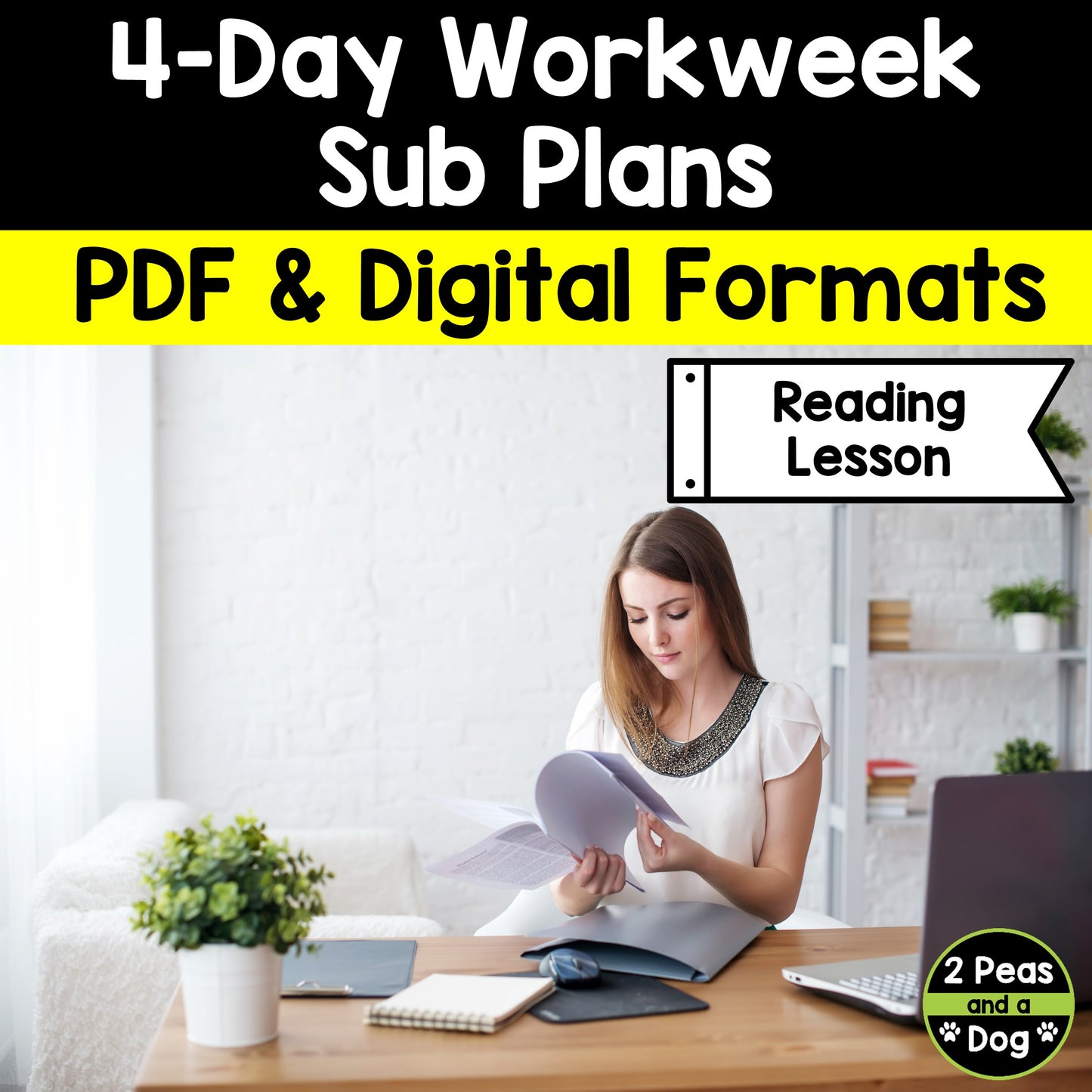 Middle School ELA Sub Plans - Topic 4-Day Workweek