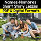 Names-Nombres Short Story Lesson