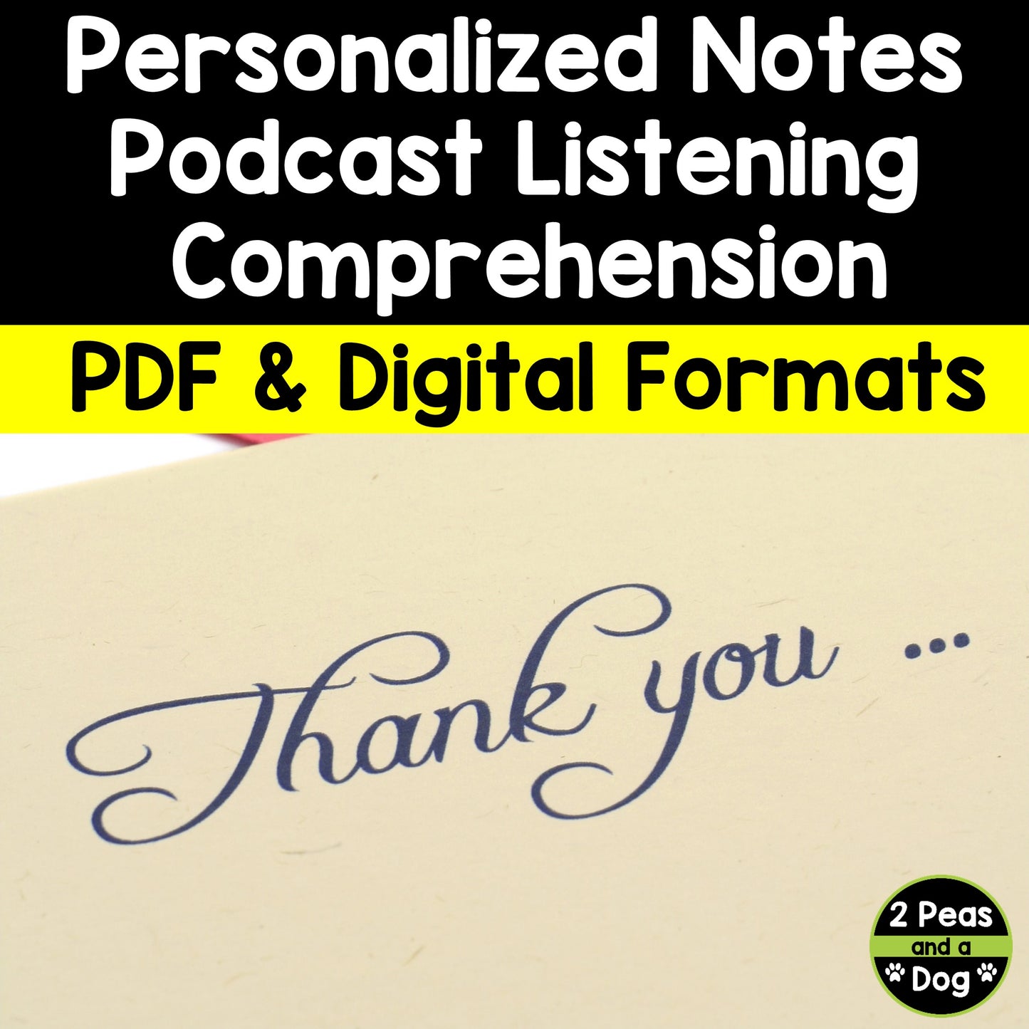 Podcast Listening Comprehension Lesson - Personalized Notes