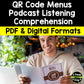 Podcast Listening Comprehension Lesson - QR Code Restaurant Menus