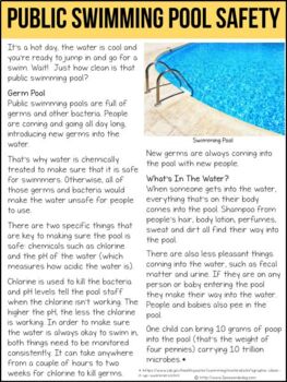 Public Swimming Pool Safety Non-Fiction Article