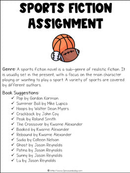 Sports Fiction Book Report