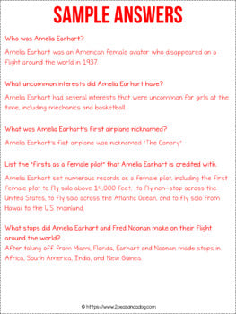The Disappearance of Amelia Earhart Non-Fiction Article