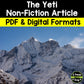 The Yeti Non-Fiction Article