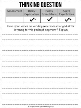 Podcast Listening Comprehension Lesson - Vending Machines